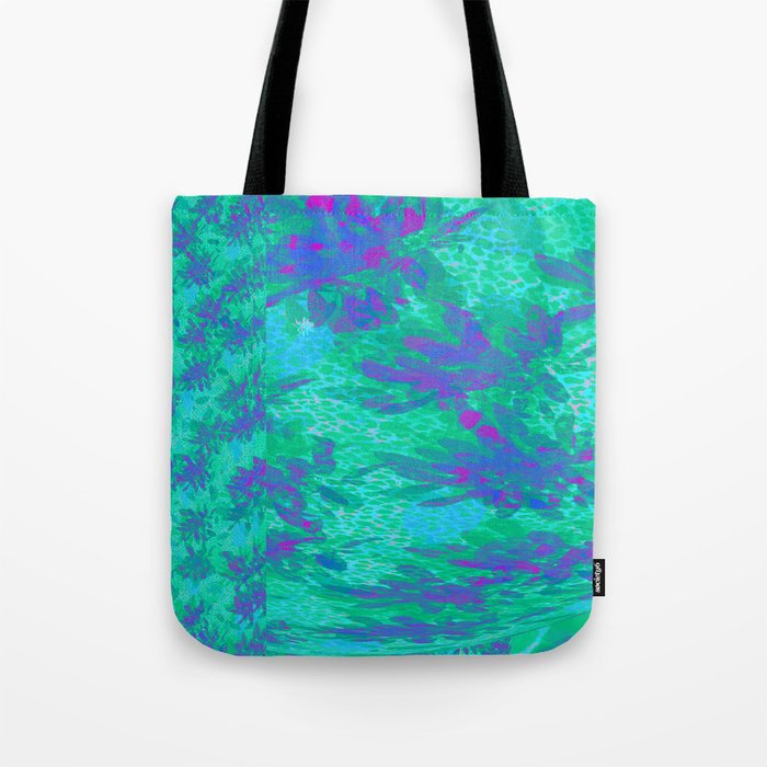 Palm Tree Floral Confetti in the Wind Tote Bag
