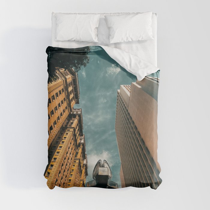 Brazil Photography - Tall Skyscrapers In Down Town Rio De Janeiro Duvet Cover