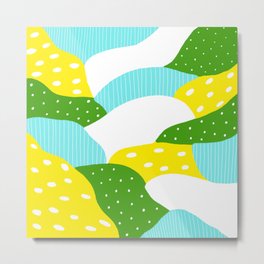 spring meadow Metal Print | Baby, Green, Drawing, Child, Spring, Mountain, Abstract, Organic, Kidsroom, Meadow 