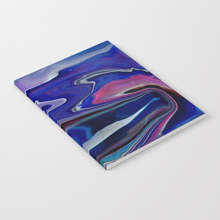 Fluid Abstract 3 (Blue Purple) Notebook