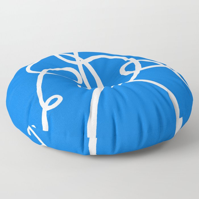 The happy jellyfish Floor Pillow