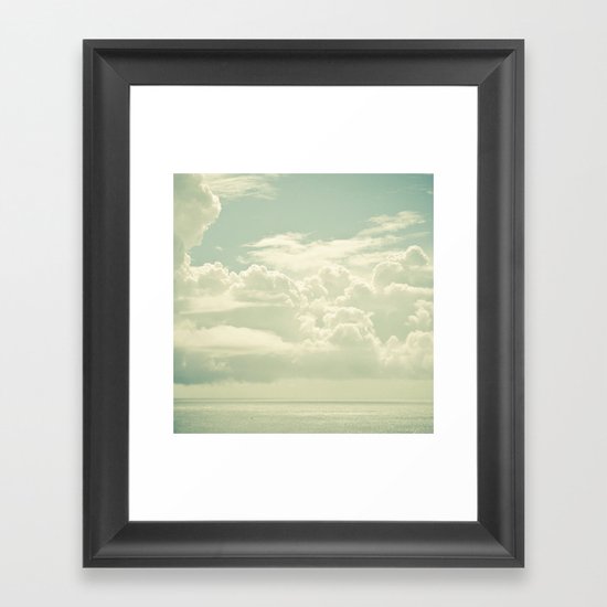 As the Clouds Gathered Framed Art Print