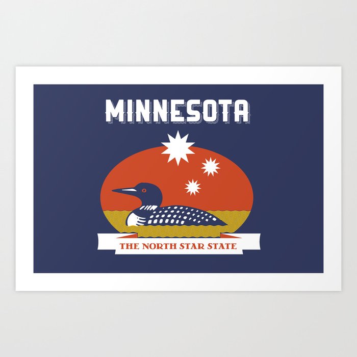 Minnesota - Redesigning The States Series Art Print