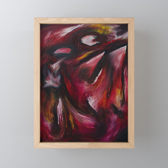 Rage Framed Mini Art Print