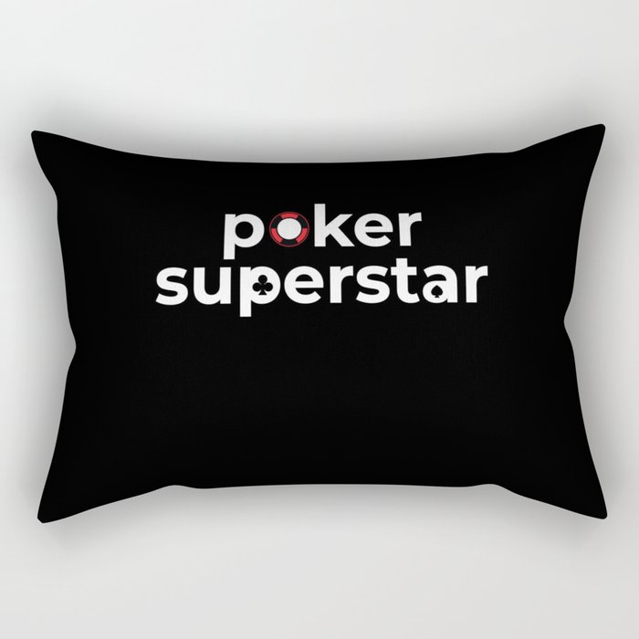 Poker Superstar Texas Holdem Rectangular Pillow