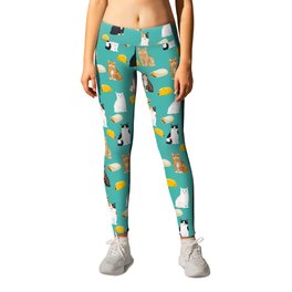 Cat breed tacos and burritos cute kitty lover pet gifts must have mexican food night Leggings