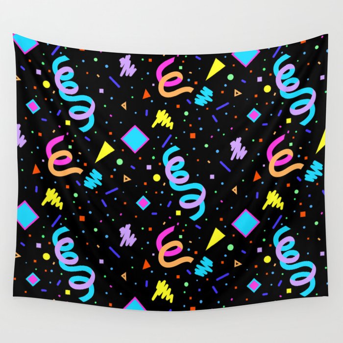 90s Arcade Carpet Wall Tapestry By Krystan Saint Cat Society6