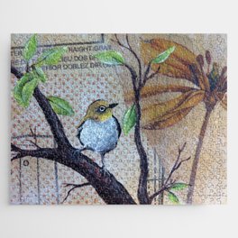 Bird on Branch Jigsaw Puzzle