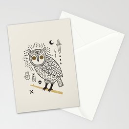 Hypno Owl Stationery Card