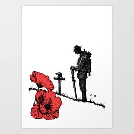 Lest We Forget - Poppy Day Art Print