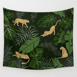 Jungle Jaguar Wall Tapestry