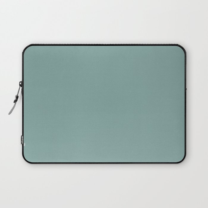 Solid Colors Series - Desaturated Light Cyan Laptop Sleeve