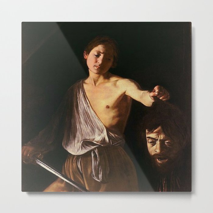 Caravaggio - David with the Head of Goliath Metal Print