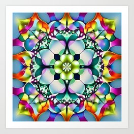 Kaleidoscope Pattern 22 Art Print