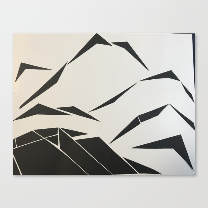 When Mountains Move - B Canvas Print