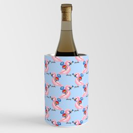  Pink Beauty Parrot Wine Chiller