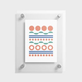 Patterned shape line collection 12 Floating Acrylic Print