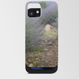 The Path Through Lavender Landscape Photograph iPhone Card Case