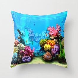 Marine Life Throw Pillow