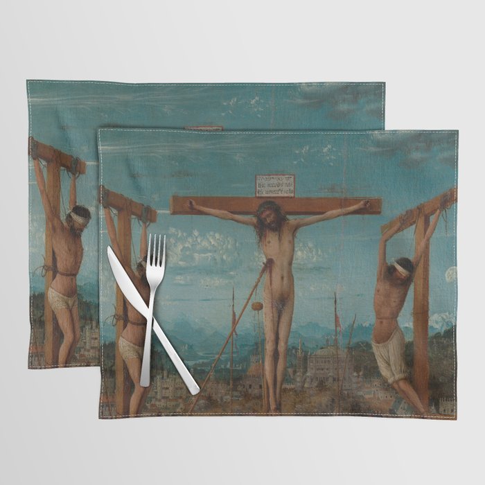 The Crucifixion by Jan van Eyck Placemat