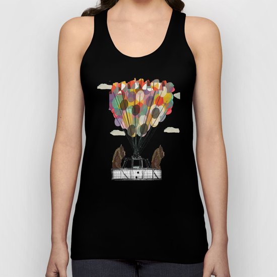 grizzly days lets go ballooning Unisex Tank Top