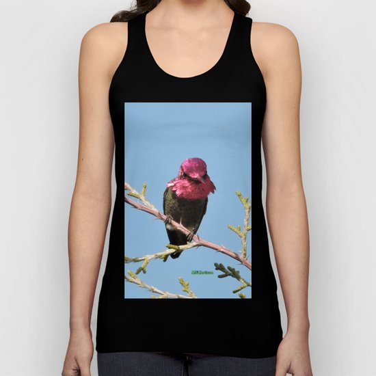 Mr. Anna's Hummingbird in Ideal Light Unisex Tank Top