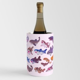 Shark day - pastel Wine Chiller