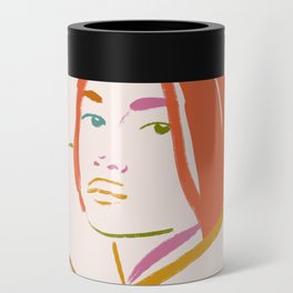 Portrait Woman and land Can Cooler