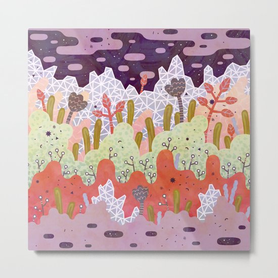 Crystal Forest Metal Print