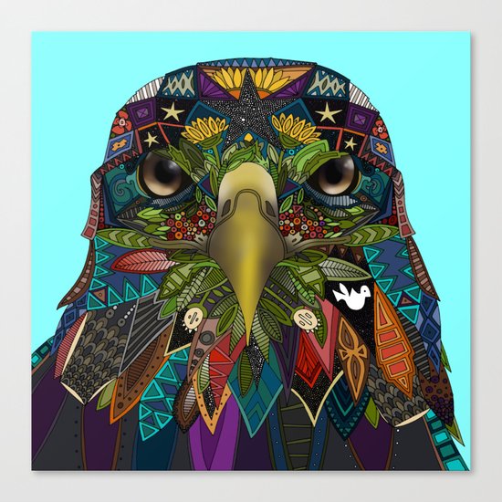 American Eagle blue Canvas Print