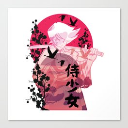 Samurai Woman  Canvas Print