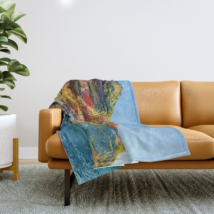 Cinque Terre, Italy | Painting Throw Blanket