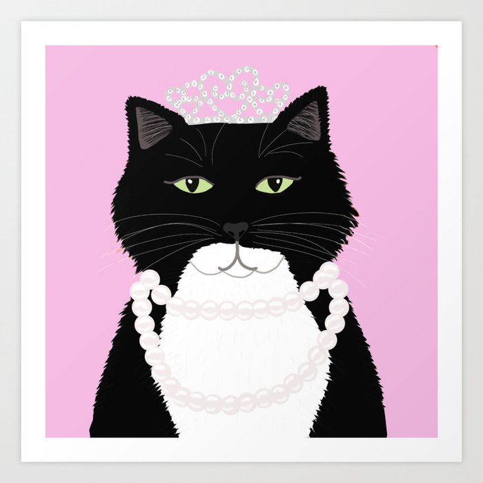 Diva Cat Art Print By Twelvepastseven Society6