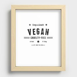 “Vintage Vegan” by Ben Capozzi Recessed Framed Print
