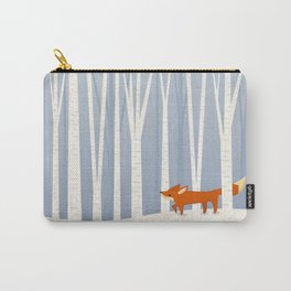 Fox in the Snow Carry-All Pouch