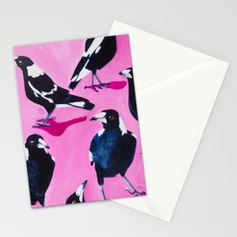 Charm of Magpies Stationery Card