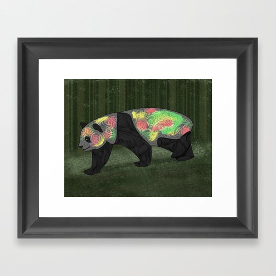 Panda Night Framed Art Print