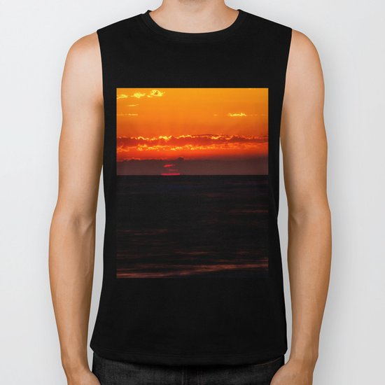 at sunset Biker Tank