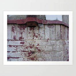 Rusty Downspout Art Print | Architecture, Pattern, Photo 