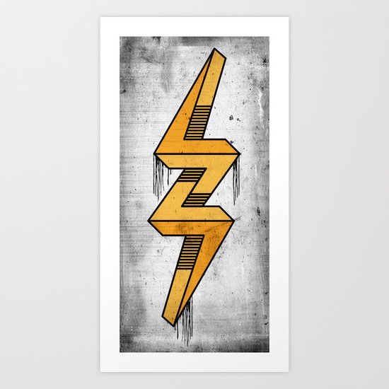 escher bolt Art Print
