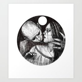 Vampire Lovers Art Print
