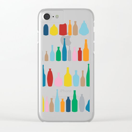 Bottles Multi Clear iPhone Case