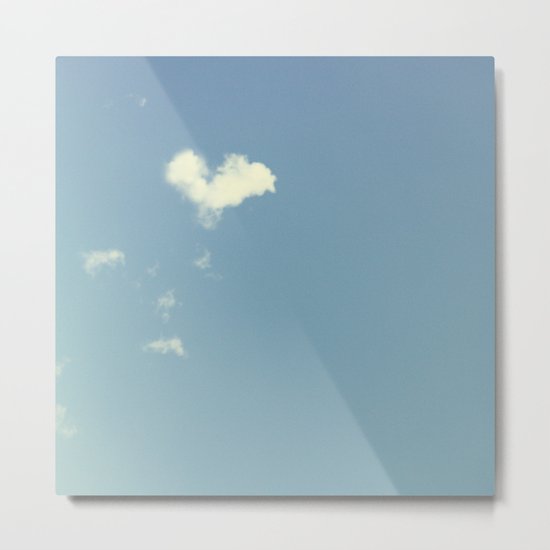 Collecting Clouds {heart} Metal Print