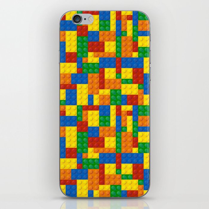 Colored Building Blocks iPhone Skin