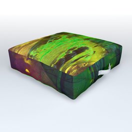 Sunset Transformer II- Toxic Green Outdoor Floor Cushion