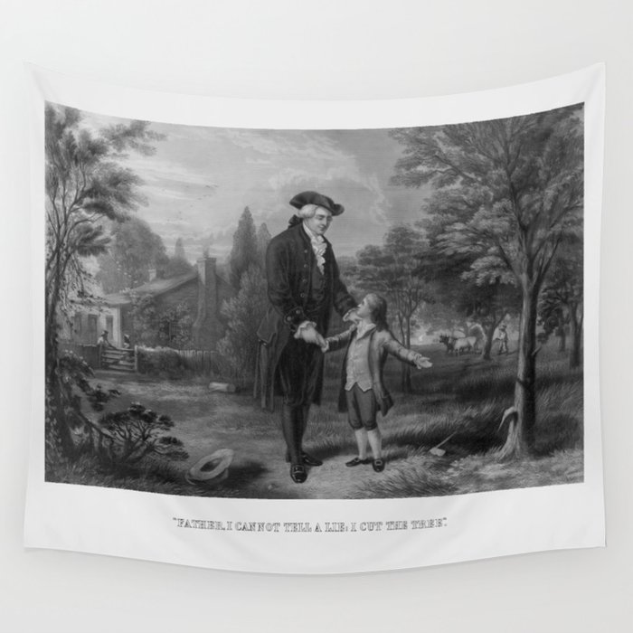 George Washington and The Cherry Tree Wall Tapestry