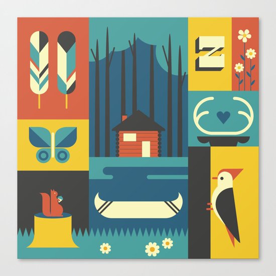 In the Forest Canvas Print