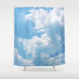 Light Blue Shower Curtain