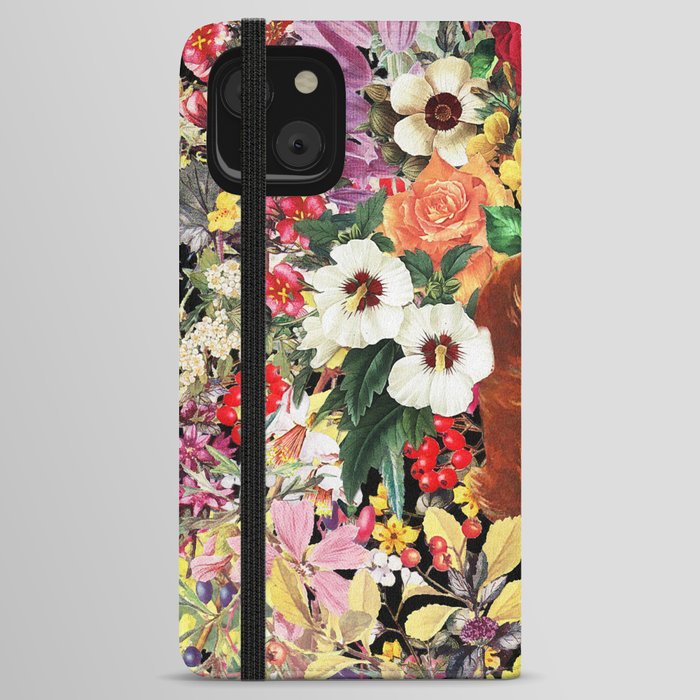 Floral Bed 1 iPhone Wallet Case