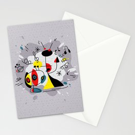 Music inspired by Joan Miro#illustration Stationery Cards